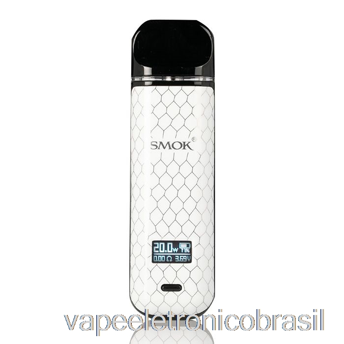 Vape Eletrônico Smok Novo X 25w Pod System Cobra Branca